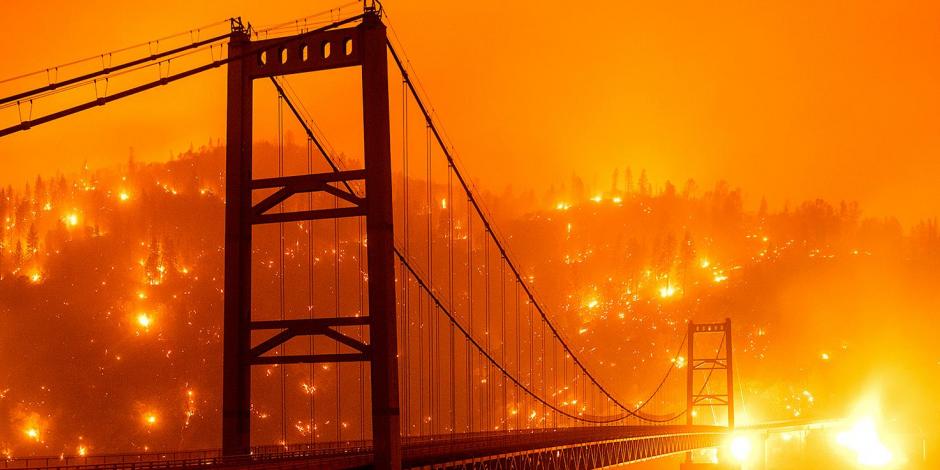 En California, paisajes "apocalípticos" por incendios