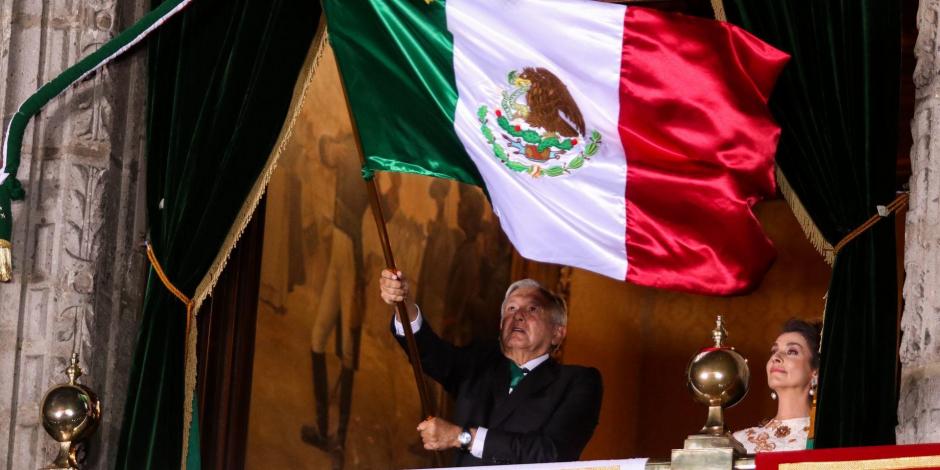 El presidente de México, Andrés Manuel López Obrador, el 15 de septiembre de 2020.