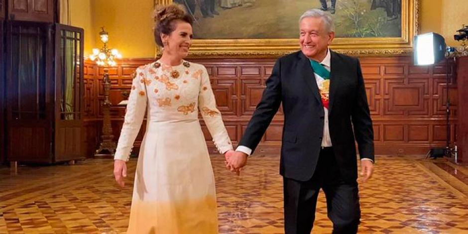 Beatriz Gutiérrez Müller y el Presidente Andrés Manuel López Obrador