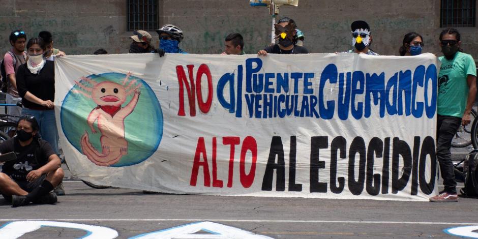 El pasado 21 de agosto vecinos de la Alcaldía de Xochimilco se manifestaron afuera de Palacio Nacional.
