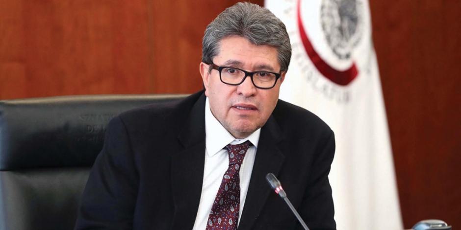 Ricardo Monreal, líder de la Junta de Coordinación Política del Senado