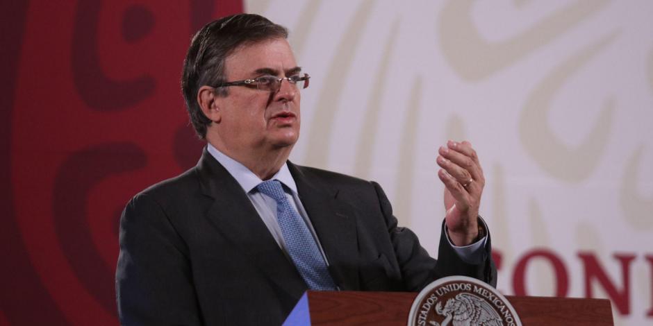 El secretario de Relaciones Exteriores, Marcelo Ebrard, el 30 de septiembre de 2020.