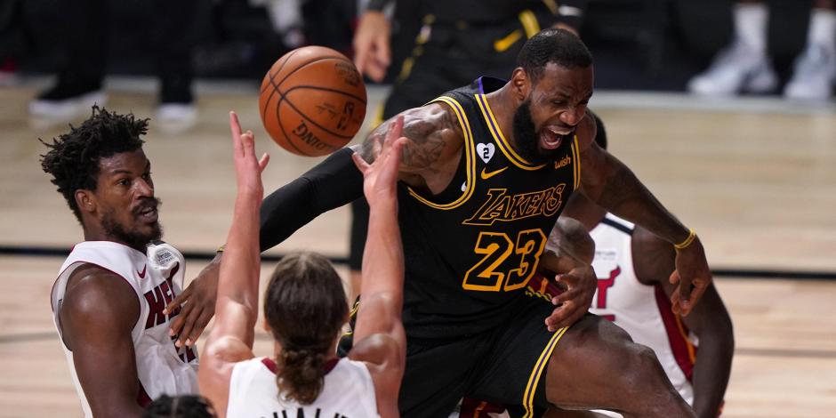 Lakers y Heat tuvieron un reñido partido en Orlando, Florida.