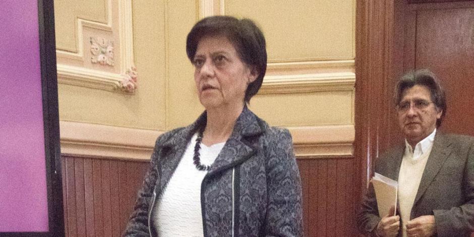 Blanca Jiménez, directora de Conagua, durante un informe sobre abastecimiento de agua, en enero pasado.