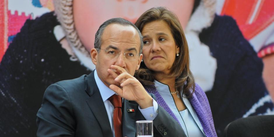 (Archivo) Expresidente Felipe Calderón y Margarita Zavala.