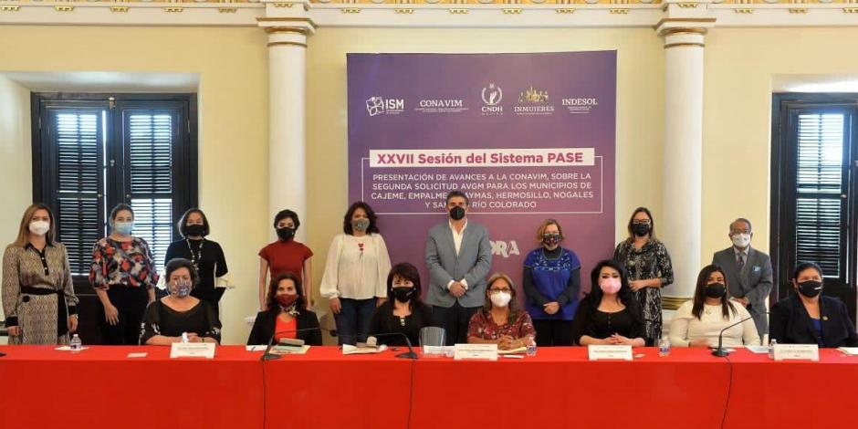 La CONAVIM e Inmujeres reconocieron el trabajo que realiza el gobierno de Sonora, en materia de combate a la violencia hacia las mujeres.