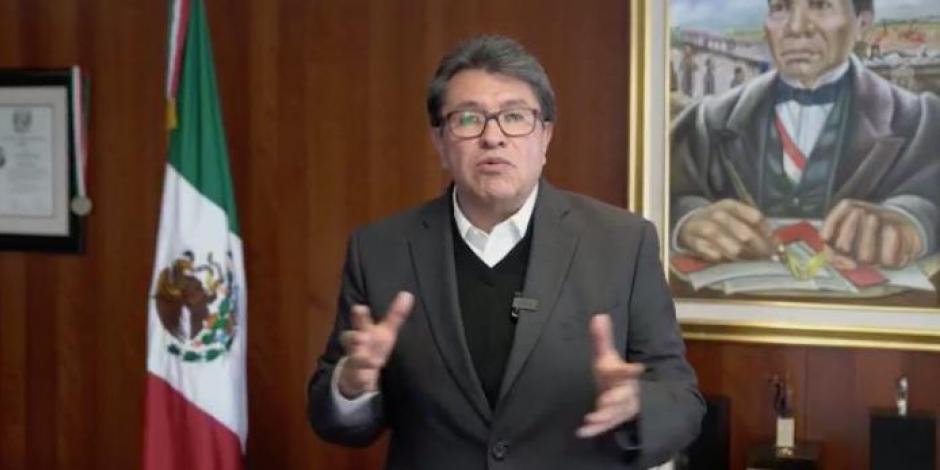 En un mensaje en sus redes sociales, Ricardo Monreal dijo que el Poder Legislativo no puede ser omiso ante el tema.