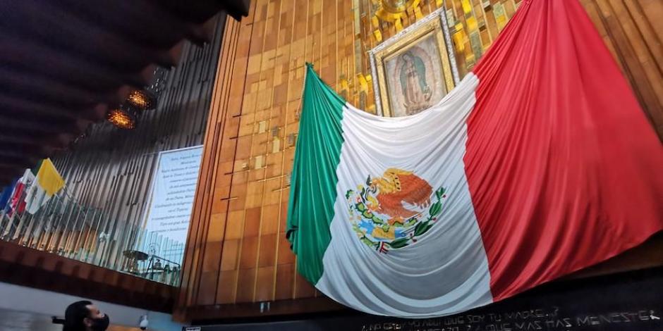 Interior de la Basílica de Guadalupe, que estará cerrada por motivos de la pandemia durante el festejo a la Virgen.