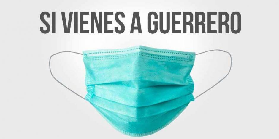 El gobierno de Guerrero promueve el uso de cubrebocas ante la pandemia.