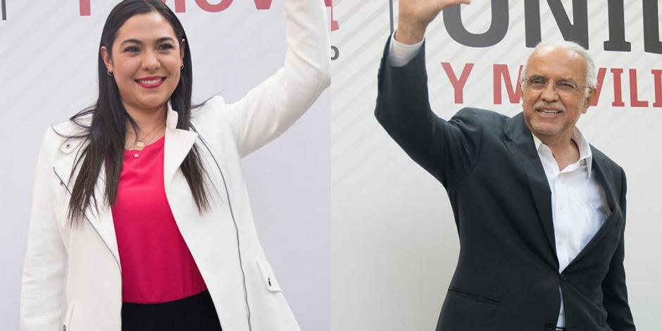 Indira Vizcaíno, candidata por Colima y Miguel Navarro, candidato por Nayarit