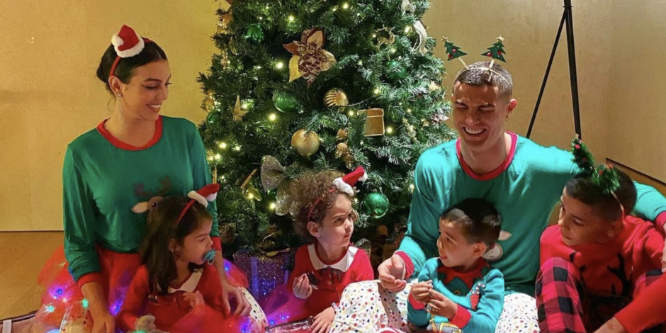 Cristiano Ronaldo acompañado de sus hijos y pareja para celebrar la Navidad.