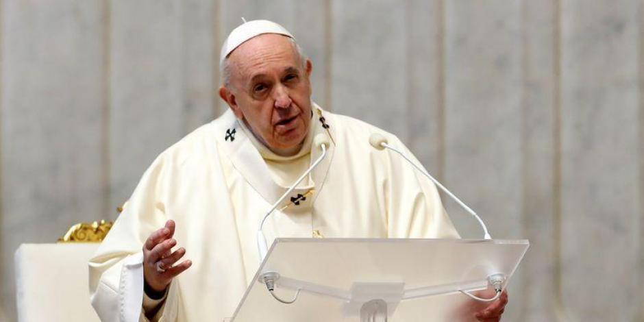 En la imagen, el Papa Francisco, líder de la Iglesia católica.