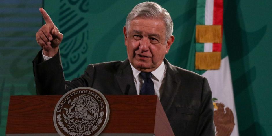 AMLO, Presidente de México, encabeza este lunes 12 de julio, desde Palacio Nacional, la mañanera.