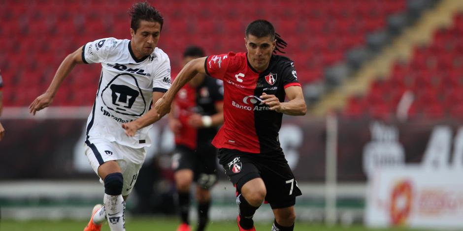 Pumas derrotó 2-1 al Atlas en el Estadio Jalisco en la Fecha 2 del Guard1anes 2020 el pasado 3 de agosto.