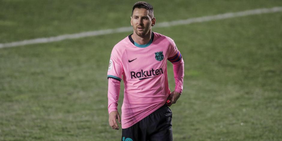 Lionel Messi durante el duelo de octavos de final de Copa del Rey entre Barcelona y Rayo Vallecano el pasado 27 de enero.