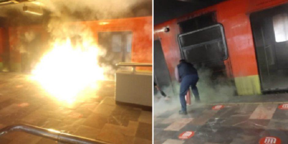 Usuarios de redes sociales reportaron un incendio en un vagón del Servicio de Transporte Colectivo (STC) Metro de la línea 3, que corre de Indios Verdes a Universidad.