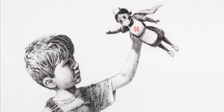 La obra "Game Changer", del artista británico Banksy, supera a lo recaudado en otras pujas.