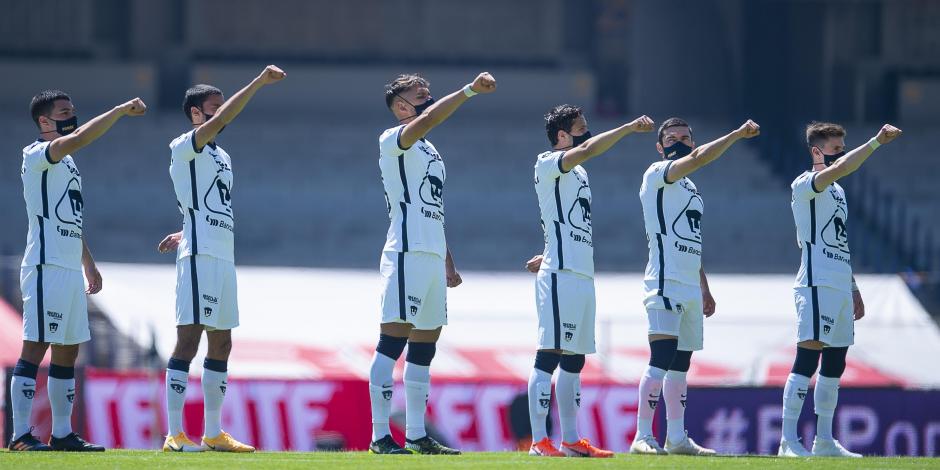 Futbolista de Pumas previo al partido contra Pachuca el pasado 4 de abril en Ciudad Universitaria.