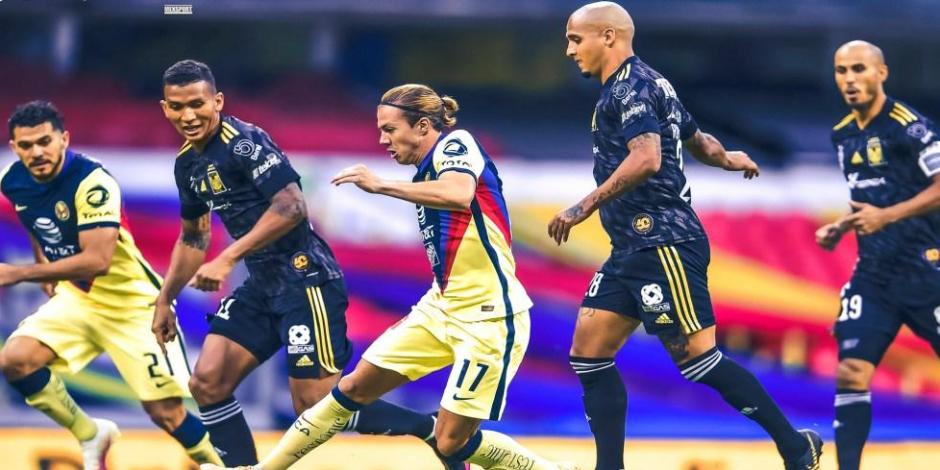 América se impuso 3-1 a Tigres en el Estadio Azteca en el Torneo Guard1anes 2020 de la Liga MX.