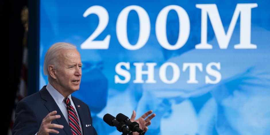 El Presidente Joe Biden habla sobre las vacunas COVID-19 en la Casa Blanca, el 21 de abril de 2021.