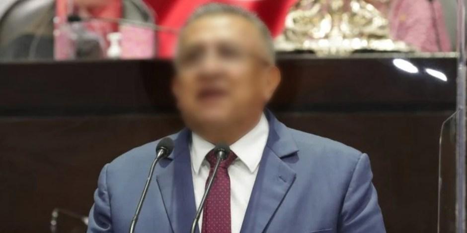 El diputado federal de Morena, Benjamín Saúl "N", fue detenido esta mañana en un hotel de la Ciudad de México