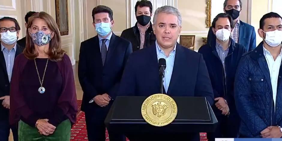 Iván Duque, president de Colombia,  retira proyecto de reforma tributaria