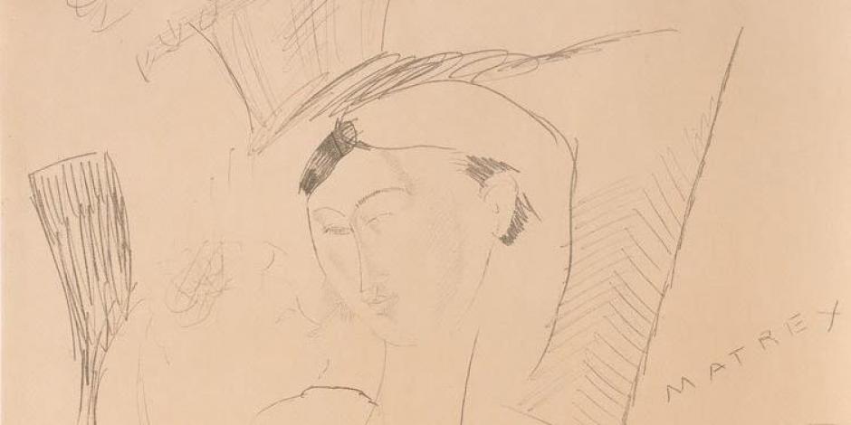 Litografía de Modigliani que sale a puja.