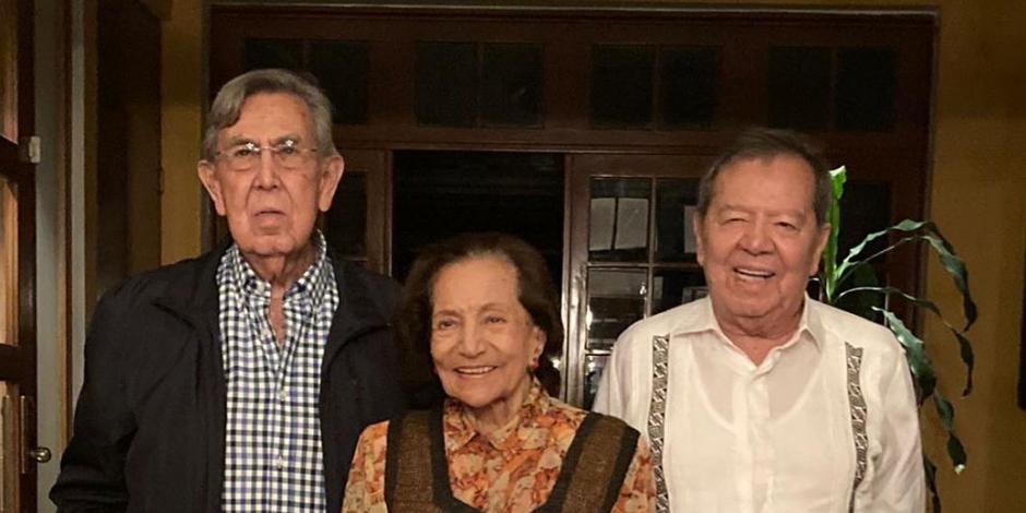 Porfirio Muñoz Ledo, Ifigenia Martínez y Cuauhtémoc Cárdenas