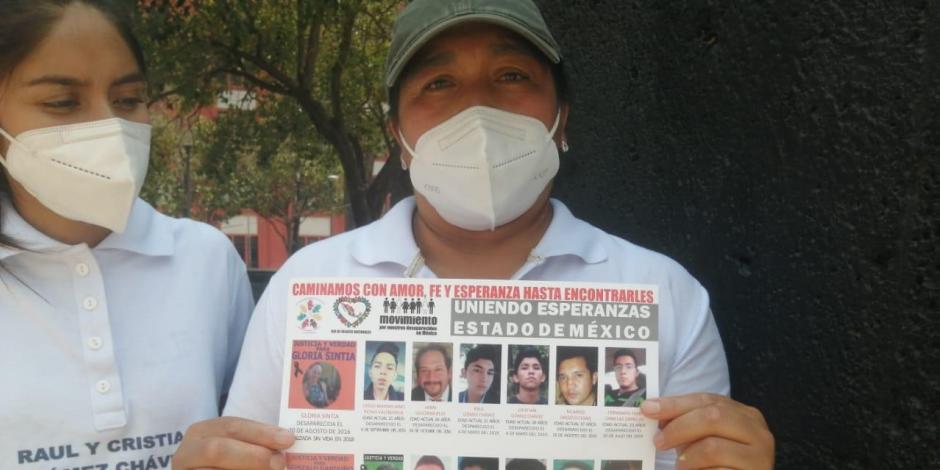 Familiar de dos personas desaparecidas en México.