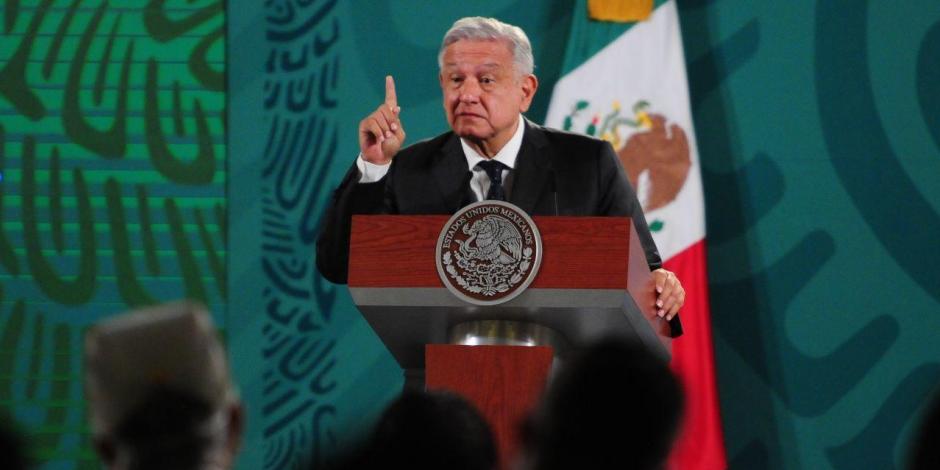 AMLO, Presidente de México, encabeza este viernes 21 de mayo, desde Palacio Nacional, la mañanera.