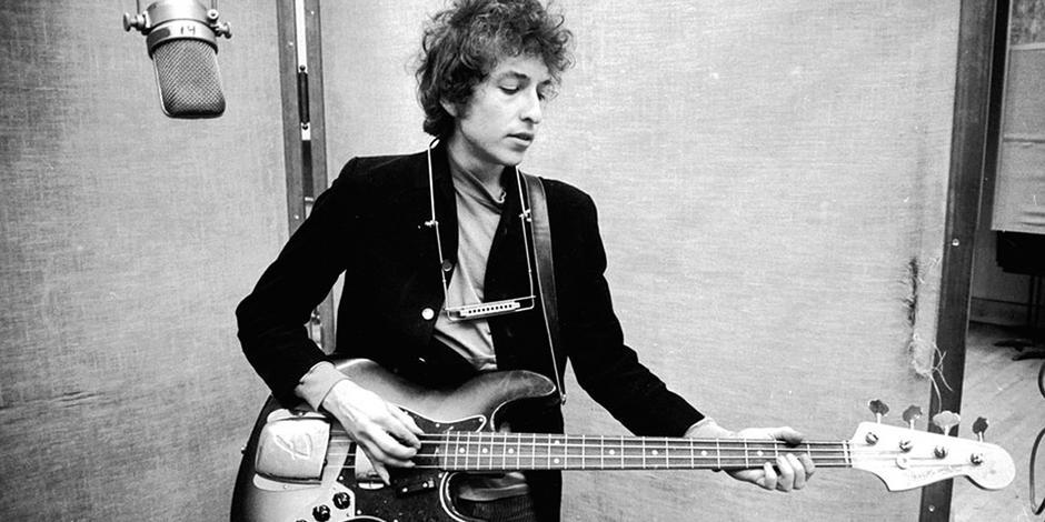Una imagen de juventud del cantautor, Bob Dylan.