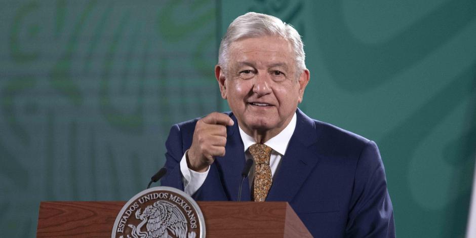AMLO, Presidente de México, encabeza este viernes 28 de mayo, desde Palacio Nacional, la mañanera.