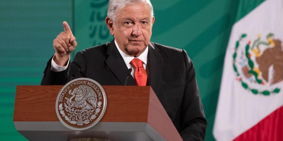 Andrés Manuel López Obrador (AMLO), presidente de México encabezó conferencia de prensa matutina en Palacio Nacional.
