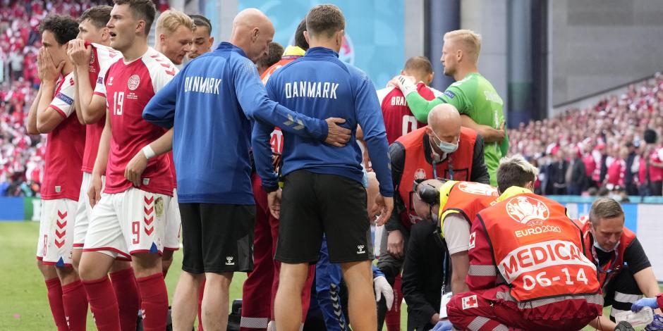 Christian Eriksen se desvaneció en el partido de la Eurocopa 2021
