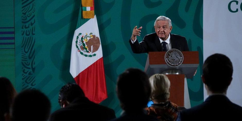 AMLO, Presidente de México, encabeza este jueves 24 de junio, desde Palacio Nacional, la mañanera.