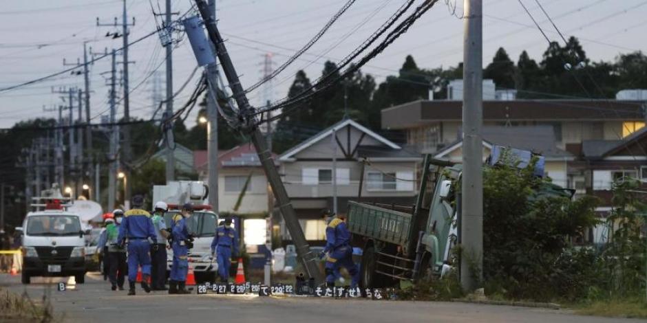 El lugar de un accidente de tráfico en Yachimata, prefectura de Chiba, donde un camión conducido por un hombre borracho se estrelló contra alumnos de la escuela primaria