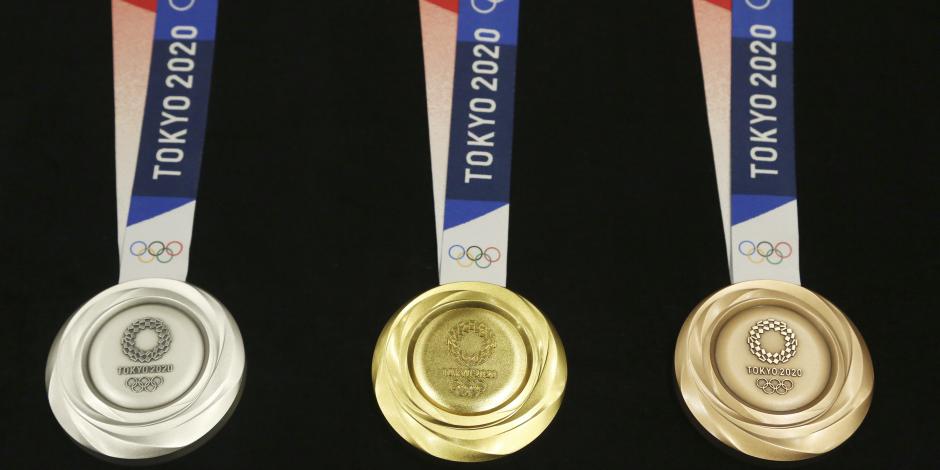 Las medallas de los Juegos Olímpicos 2021.