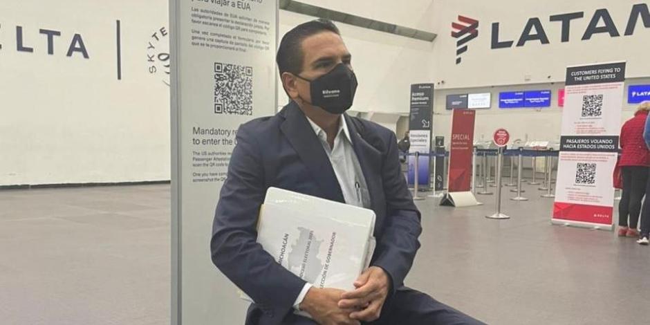 Silvano Aureoles viaja a Estados Unidos para denunciar narco elección en Michoacán.