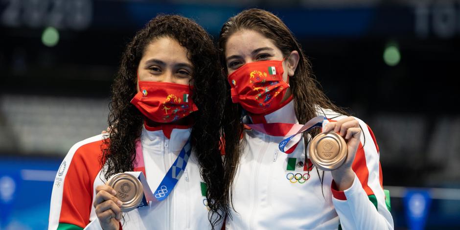Alejandra Orozco y Gaby Agúndez se colgaron el bronce en Juegos Olímpicos de Tokio 2020