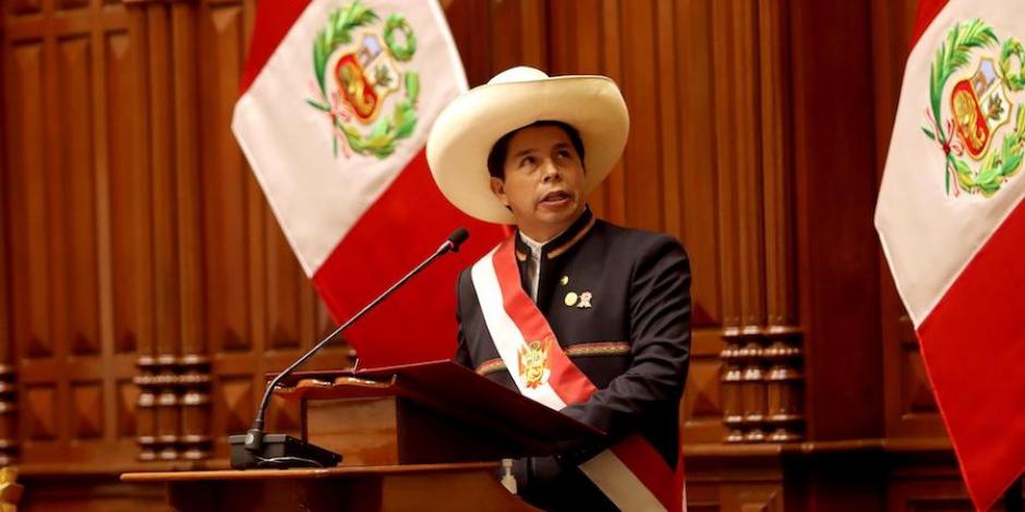Pedro Castillo fue detenido el miércoles pasado luego de intentar disolver el Congreso de Perú y declarar un "gobierno de excepción".