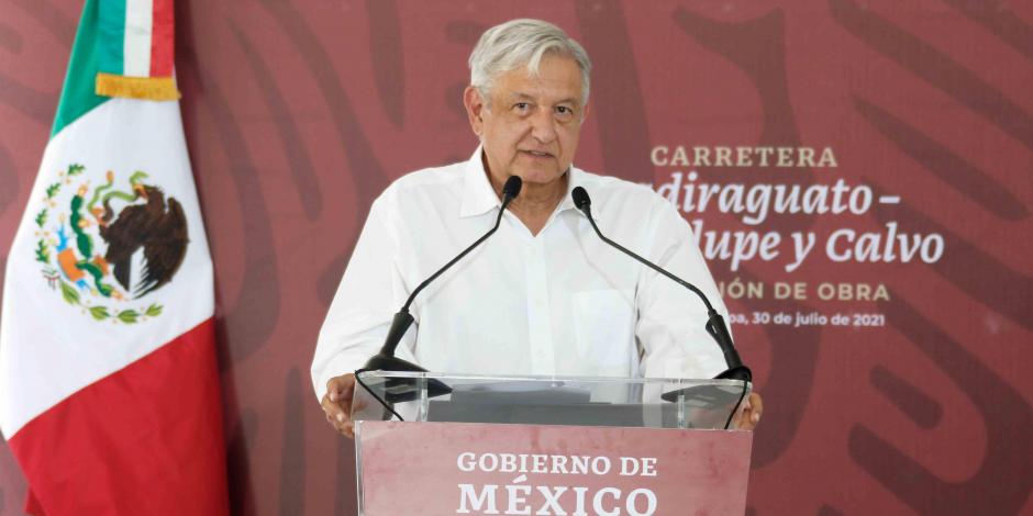 El Presidente Andrés Manuel López Obrador en Culiacán, Sinaloa.