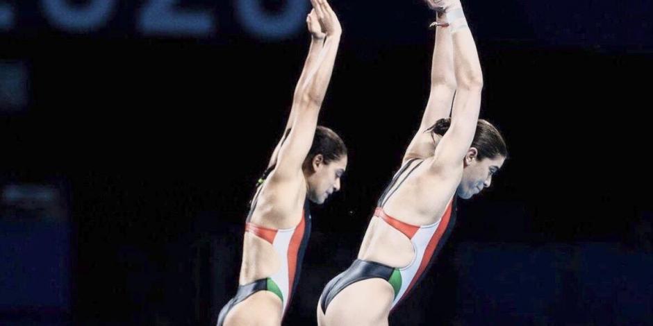 Alejandra Orozco y Gabriela Agúndez en los Juegos Olímpicos de Tokio 2020.