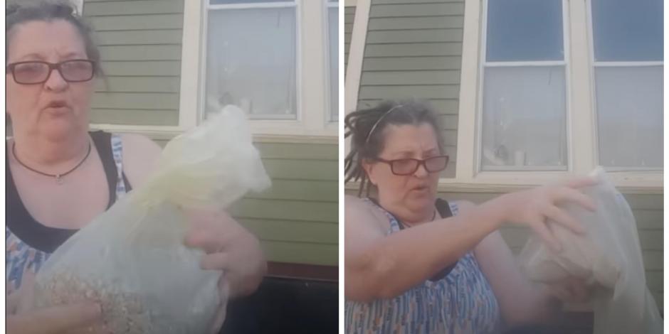 Una mujer tiró a la basura las cenizas de su esposo