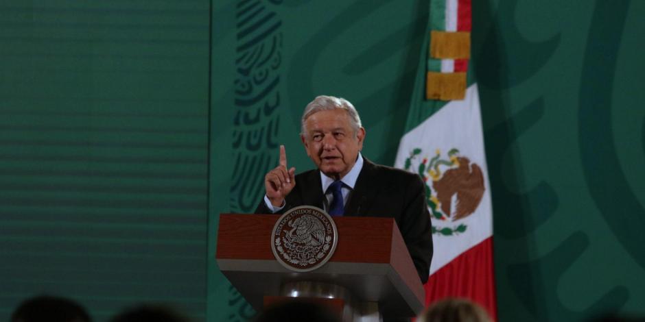 Andrés Manuel López Obrador, presidente de México, ofrece su conferencia de prensa este martes 3 de octubre del 2023, desde Palacio Nacional, en la CDMX.