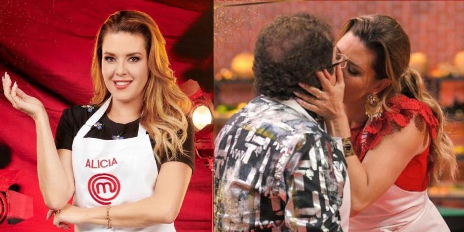 MasterChef Celebrity: Alicia Machado y Tony Balardi se besan a media cocina
