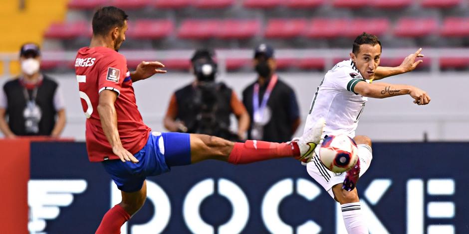 Una acción del Costa Rica vs México