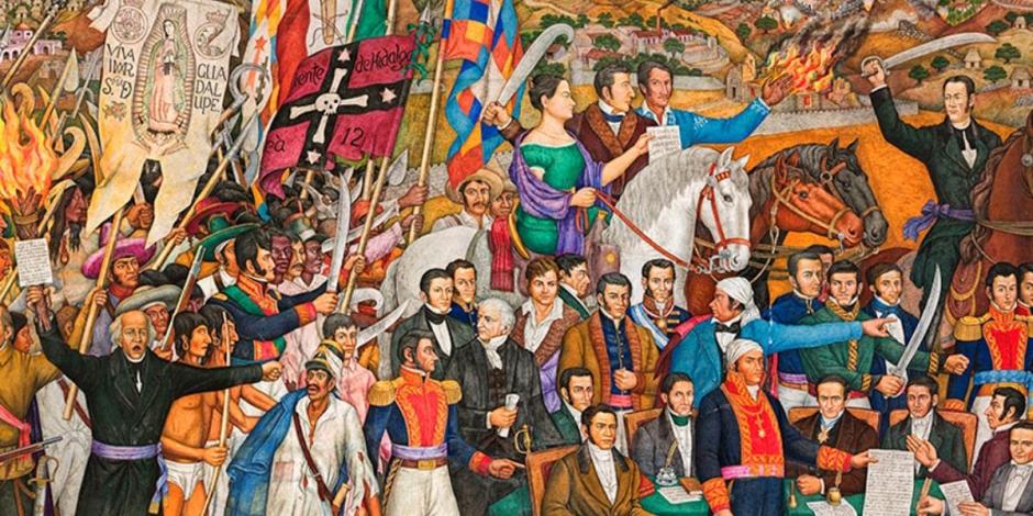 Mural Retablo de la Independencia, del pintor mexicano Juan O'Gorman.