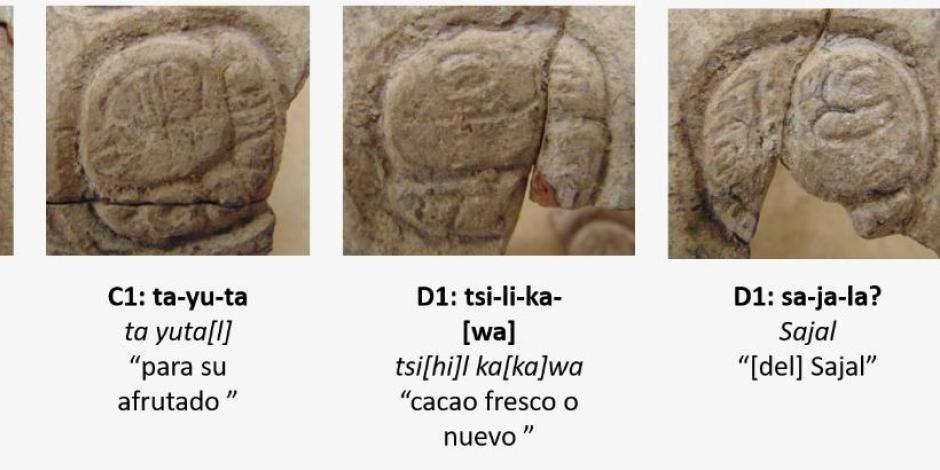 Imagen de la vasija hallada como parte de las labores del Tren Maya en Yucatán