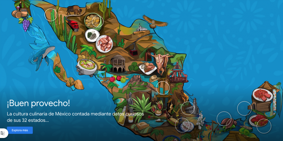 "Sabores de México" es la plataforma de Google Arts & Culture.