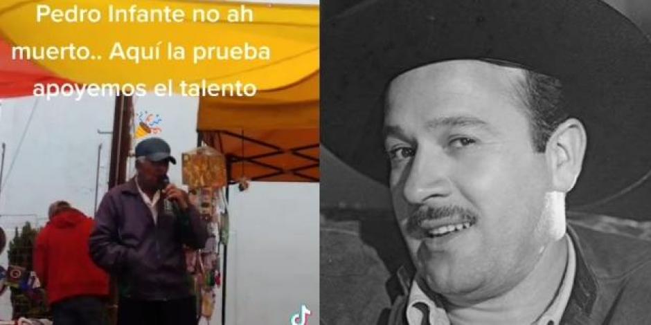 El video de un abuelito que canta como Pedro Infante está siendo difundido en redes